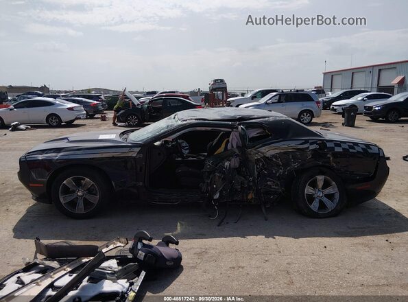 2C3CDZAG7GH184185 2016 DODGE CHALLENGER Black უკანა სალონის ხედი