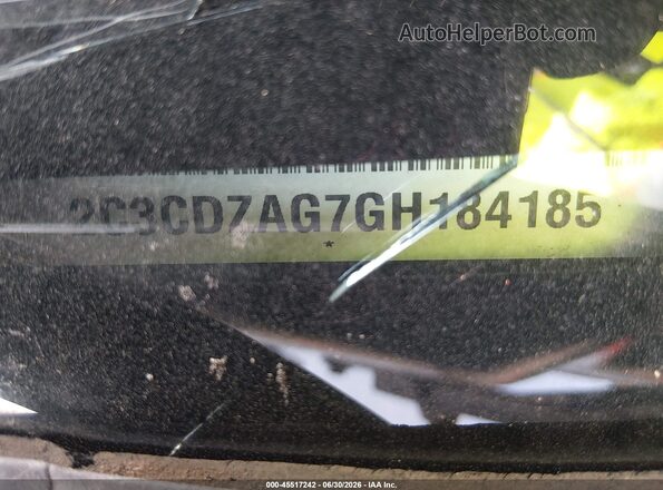 2C3CDZAG7GH184185 2016 DODGE CHALLENGER Black ძრავის განყოფილების ხედი