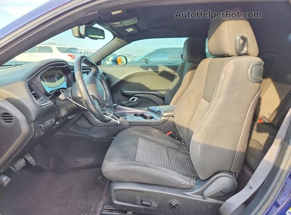 2C3CDZAG7GH263498 2016 DODGE CHALLENGER Blue Front interior view