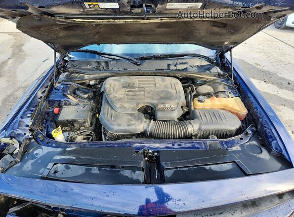 2C3CDZAG7GH263498 2016 DODGE CHALLENGER Blue Rear interior view