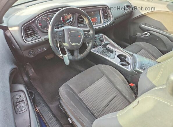 2C3CDZAG7GH263498 2016 DODGE CHALLENGER Blue Dashboard view