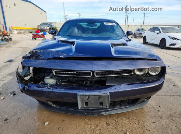 2C3CDZAG7GH263498 2016 DODGE CHALLENGER Blue Front view