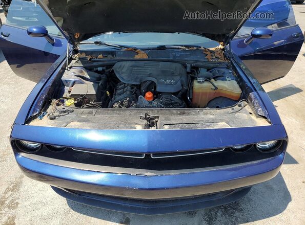 2C3CDZAG7GH344923 2016 DODGE CHALLENGER Blue Vista interior trasera