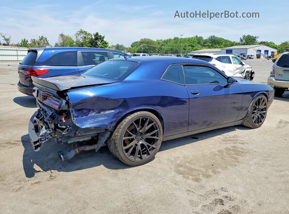 2C3CDZAG7GH344923 2016 DODGE CHALLENGER Blue Trasero derecho
