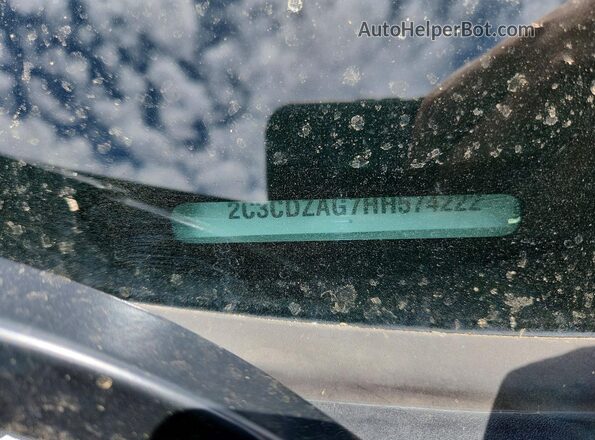 2C3CDZAG7HH574222 2017 DODGE CHALLENGER Gray Вид підкапотного простору