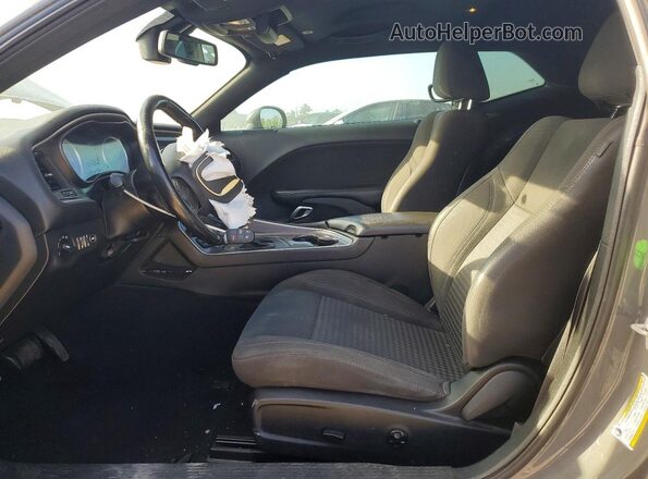 2C3CDZAG7KH632370 2019 DODGE CHALLENGER Серый Вид салона спереди