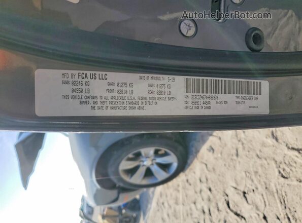 2C3CDZAG7KH632370 2019 DODGE CHALLENGER Серый Вид подкапотного пространства