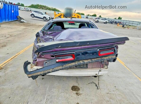 2C3CDZAG7LH235887 2020 DODGE CHALLENGER Purple Vista trasera