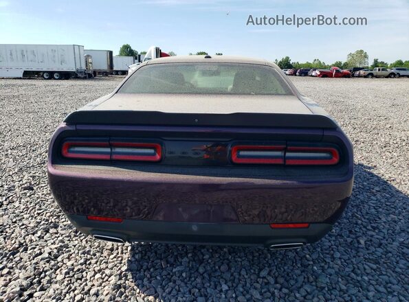 2C3CDZAG7NH122525 2022 DODGE CHALLENGER Purple Вид ззаду