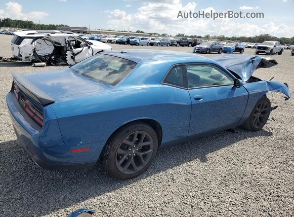 2C3CDZAG7NH257360 2022 DODGE CHALLENGER Blue Rear right