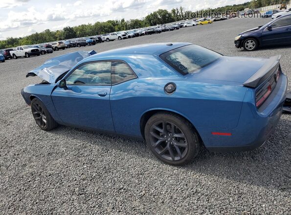 2C3CDZAG7NH257360 2022 DODGE CHALLENGER Blue Rear left