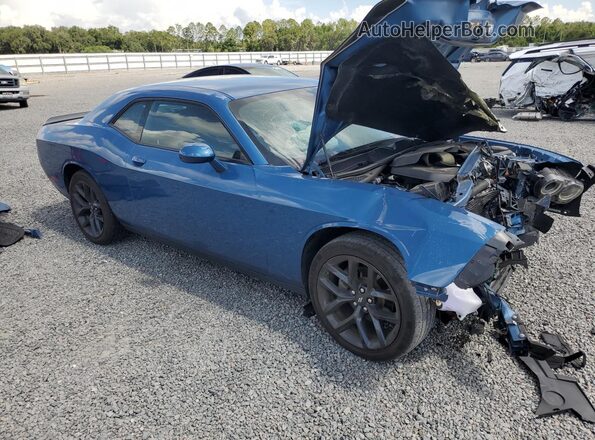 2C3CDZAG7NH257360 2022 DODGE CHALLENGER Blue Front right