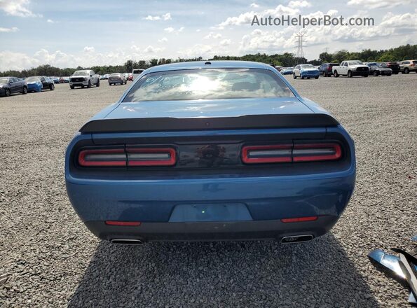 2C3CDZAG7NH257360 2022 DODGE CHALLENGER Blue Rear view