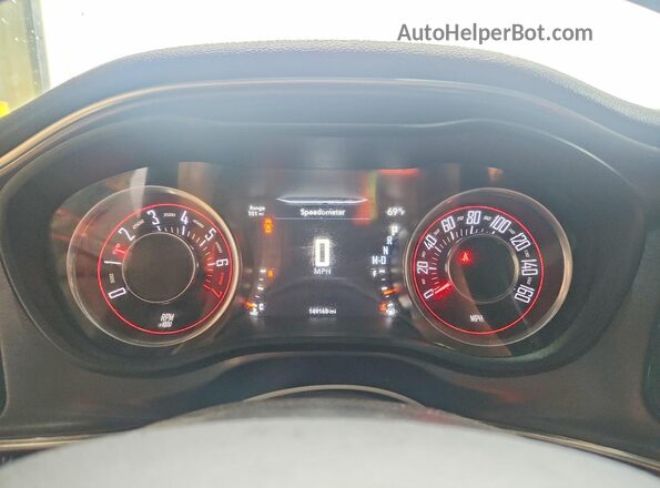 2C3CDZAG8GH184423 2016 DODGE CHALLENGER White Vista del cuadro de instrumentos