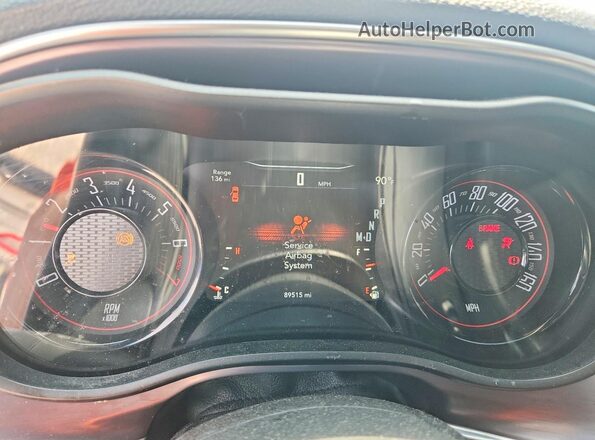 2C3CDZAG8HH614601 2017 DODGE CHALLENGER Gray Instrument cluster view