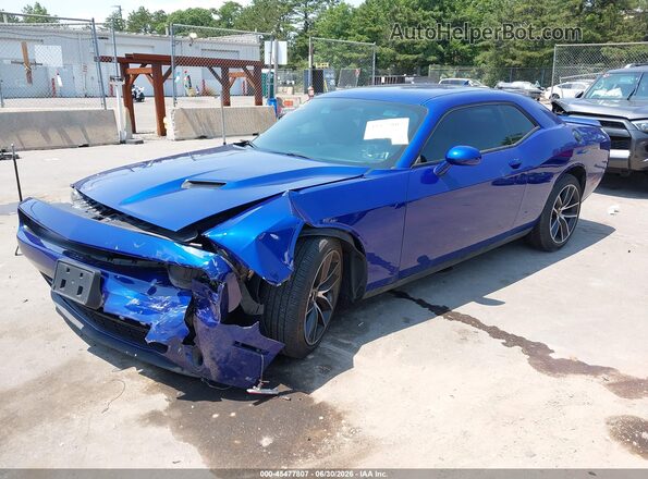 2C3CDZAG8JH231764 2018 DODGE CHALLENGER Blue წინა მარცხენა ხედი სამი მეოთხედიდან
