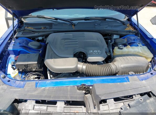 2C3CDZAG8JH231764 2018 DODGE CHALLENGER Blue უკანა ხედი