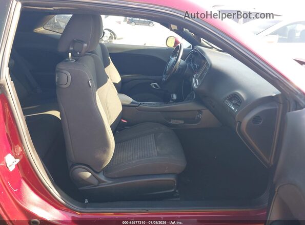 2C3CDZAG8LH246736 2020 DODGE CHALLENGER Red წინა სალონის ხედი
