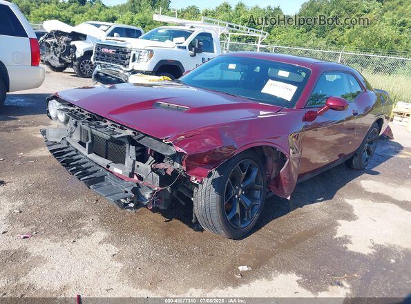 2C3CDZAG8LH246736 2020 DODGE CHALLENGER Red წინა მარცხენა ხედი სამი მეოთხედიდან