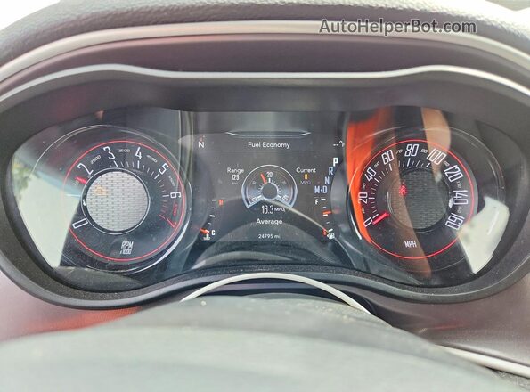2C3CDZAG8NH148275 2022 DODGE CHALLENGER Purple Instrument cluster view