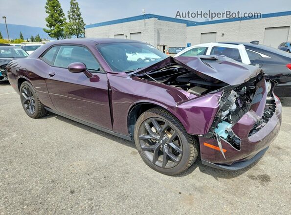 2C3CDZAG8NH148275 2022 DODGE CHALLENGER Purple Front right