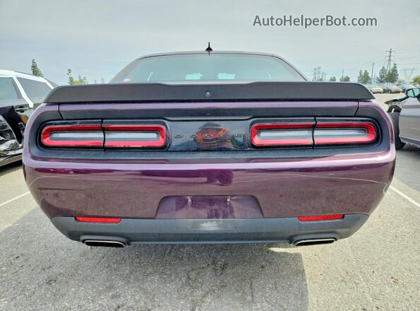 2C3CDZAG8NH148275 2022 DODGE CHALLENGER Purple Rear view