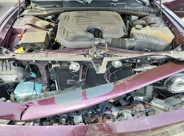 2C3CDZAG8NH148275 2022 DODGE CHALLENGER Purple Rear interior view