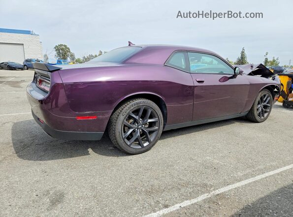 2C3CDZAG8NH148275 2022 DODGE CHALLENGER Purple Rear right