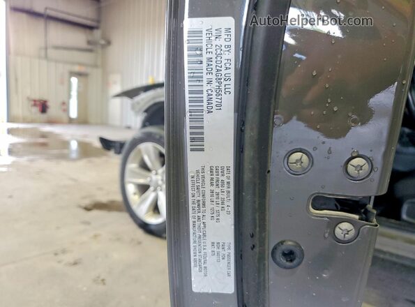 2C3CDZAG8PH567701 2023 DODGE CHALLENGER Gray Widok naklejki z numerem VIN