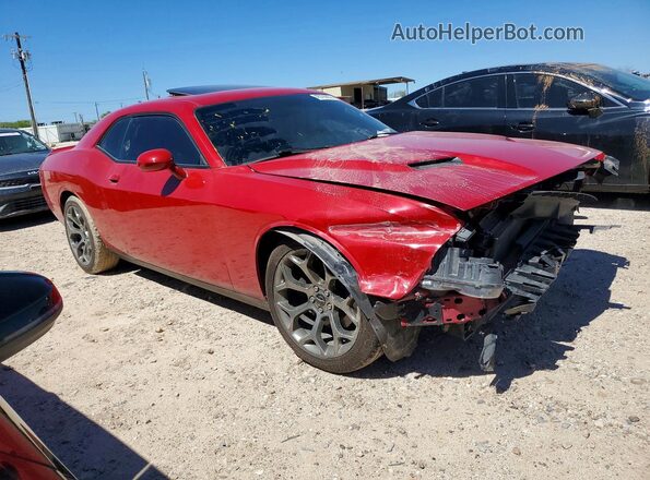 2C3CDZAG9GH264233 2016 DODGE CHALLENGER Красный Передняя правая четверть