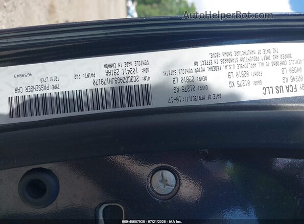 2C3CDZAG9JH178170 2018 DODGE CHALLENGER Blue Вид підкапотного простору