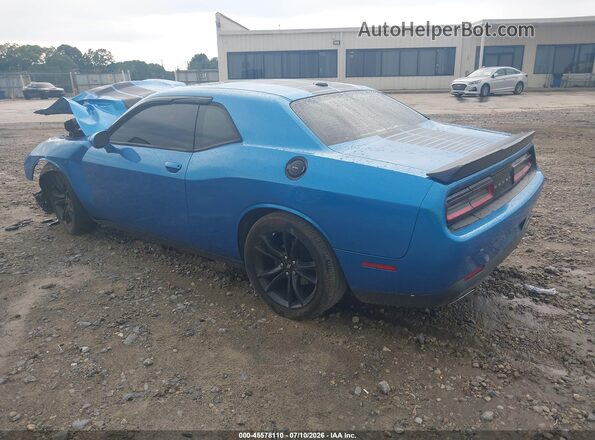 2C3CDZAG9JH333252 2018 DODGE CHALLENGER Blue Trasero izquierdo