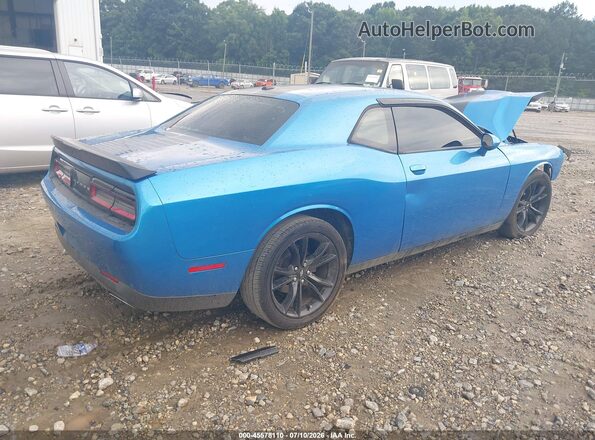 2C3CDZAG9JH333252 2018 DODGE CHALLENGER Blue Trasero derecho
