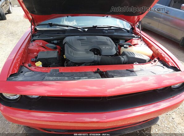 2C3CDZAG9PH558991 2023 DODGE CHALLENGER Red Widok z tyłu