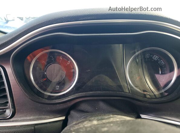 2C3CDZAGXGH280375 2016 DODGE CHALLENGER Black Instrument cluster view