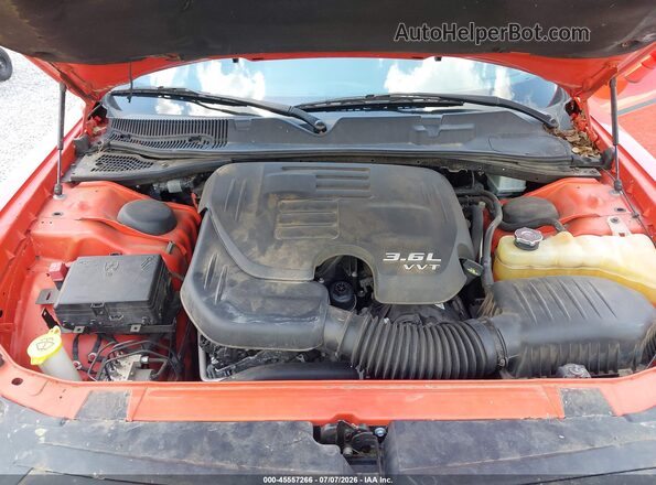 2C3CDZAGXHH540825 2017 DODGE CHALLENGER Orange Հետևի տեսք
