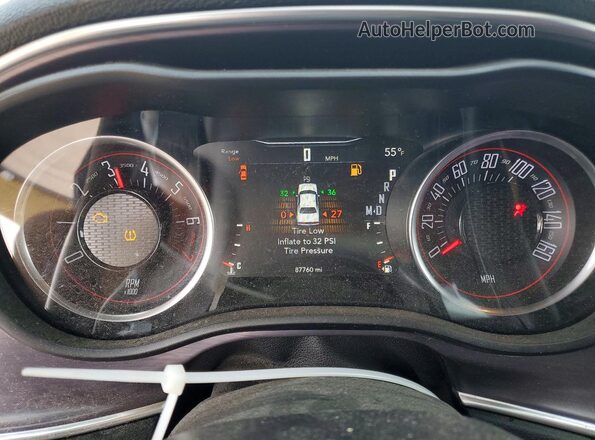 2C3CDZAGXJH171891 2018 DODGE CHALLENGER Black Вид щитка приладів