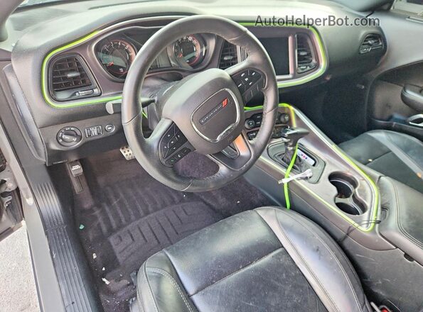2C3CDZAGXJH183622 2018 DODGE CHALLENGER Gray Dashboard view