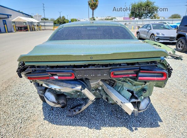 2C3CDZAGXMH506300 2021 DODGE CHALLENGER Зеленый Вид сзади