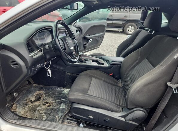2C3CDZAGXMH630843 2021 DODGE CHALLENGER Silver Front interior view