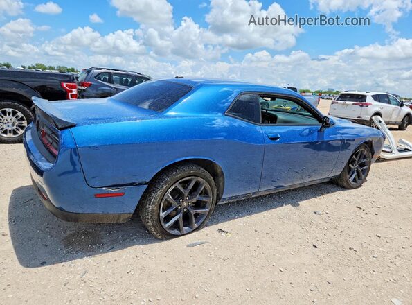2C3CDZAGXNH214955 2022 DODGE CHALLENGER Blue უკანა მარჯვენა