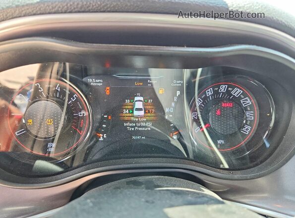 2C3CDZAGXNH214955 2022 DODGE CHALLENGER Blue ხელსაწყოთა პანელის ხედი