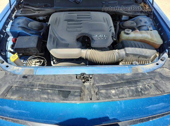 2C3CDZAGXNH214955 2022 DODGE CHALLENGER Blue უკანა სალონის ხედი