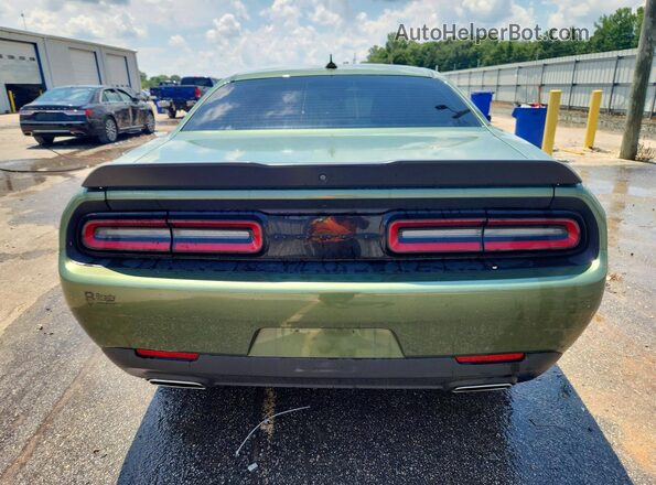 2C3CDZAGXNH263427 2022 DODGE CHALLENGER Green Вид ззаду
