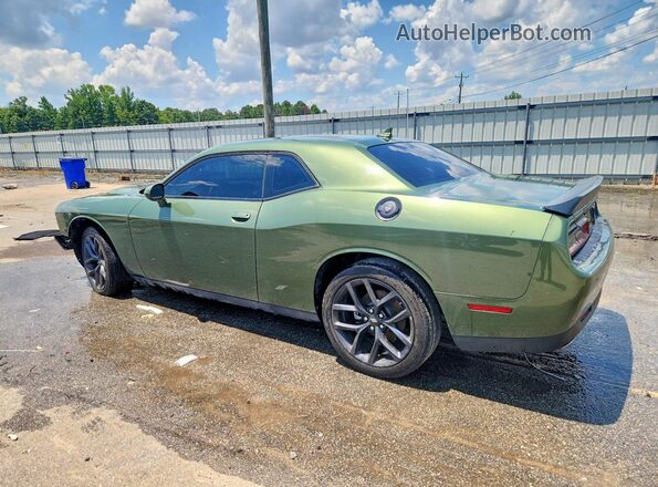 2C3CDZAGXNH263427 2022 DODGE CHALLENGER Green Задня ліва чверть