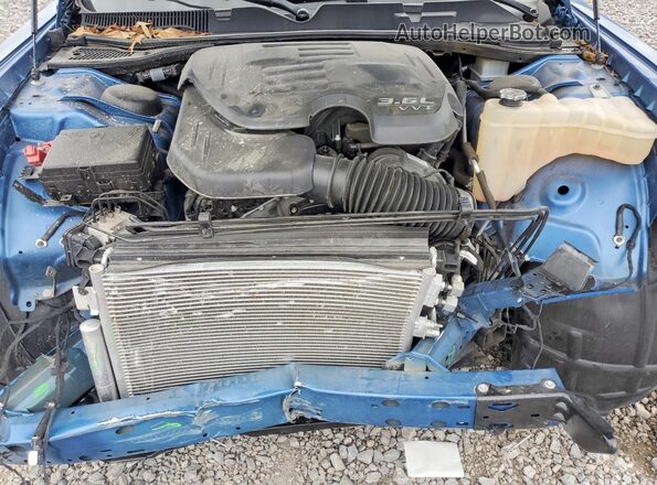 2C3CDZAGXPH554027 2023 DODGE CHALLENGER Blue Սալոնի հետևի տեսք