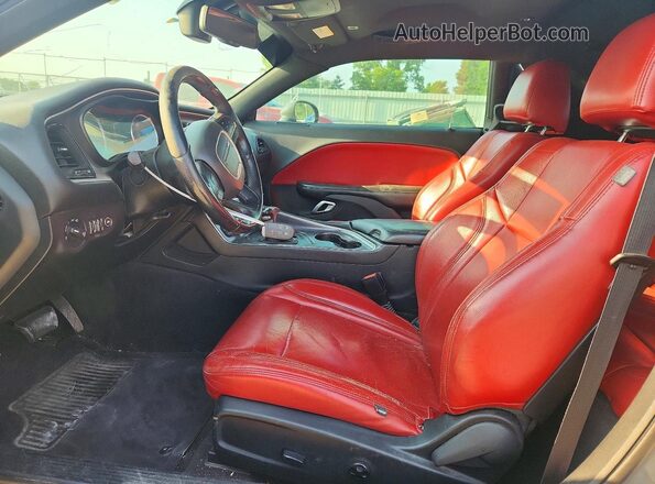 2C3CDZBT0JH112604 2018 DODGE CHALLENGER Gray Widok wnętrza z przodu