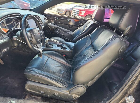 2C3CDZBT0JH155341 2018 DODGE CHALLENGER Black წინა სალონის ხედი