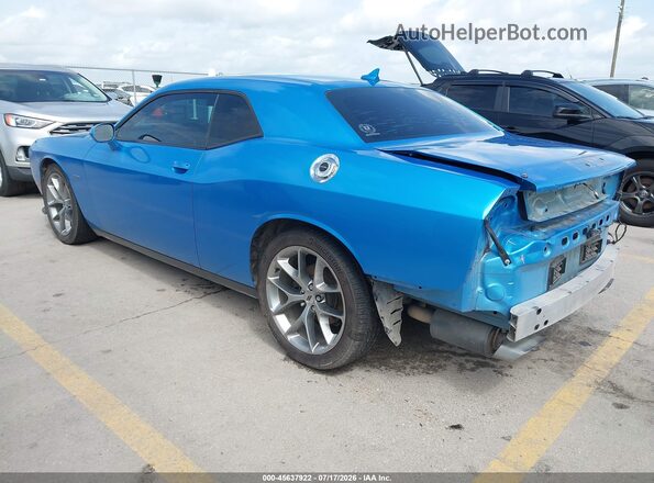 2C3CDZBT0KH552050 2019 DODGE CHALLENGER Blue Հետևի ձախ