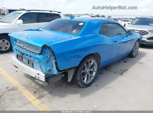 2C3CDZBT0KH552050 2019 DODGE CHALLENGER Blue Հետևի աջ